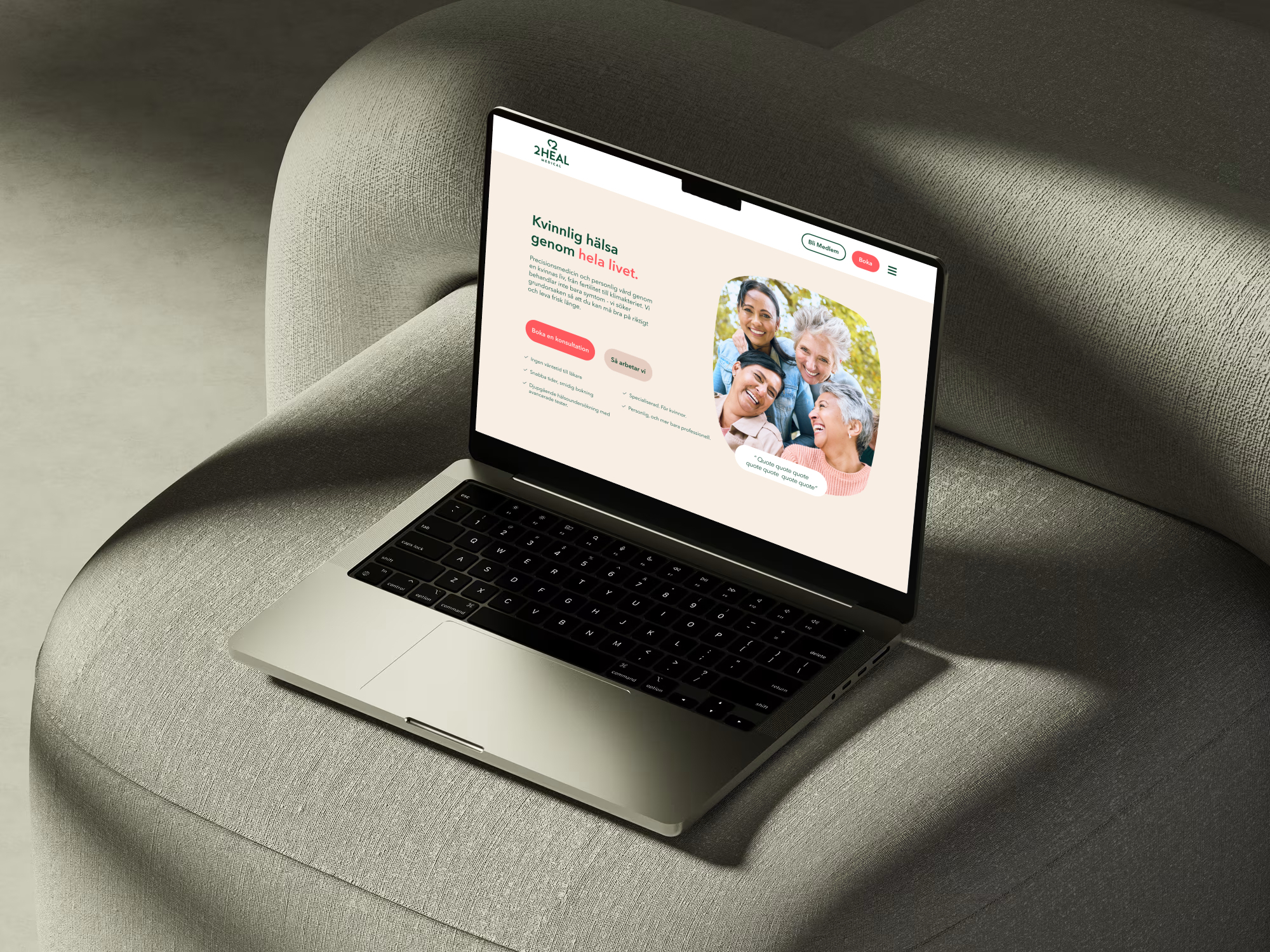 2-Heal Medical website mockup