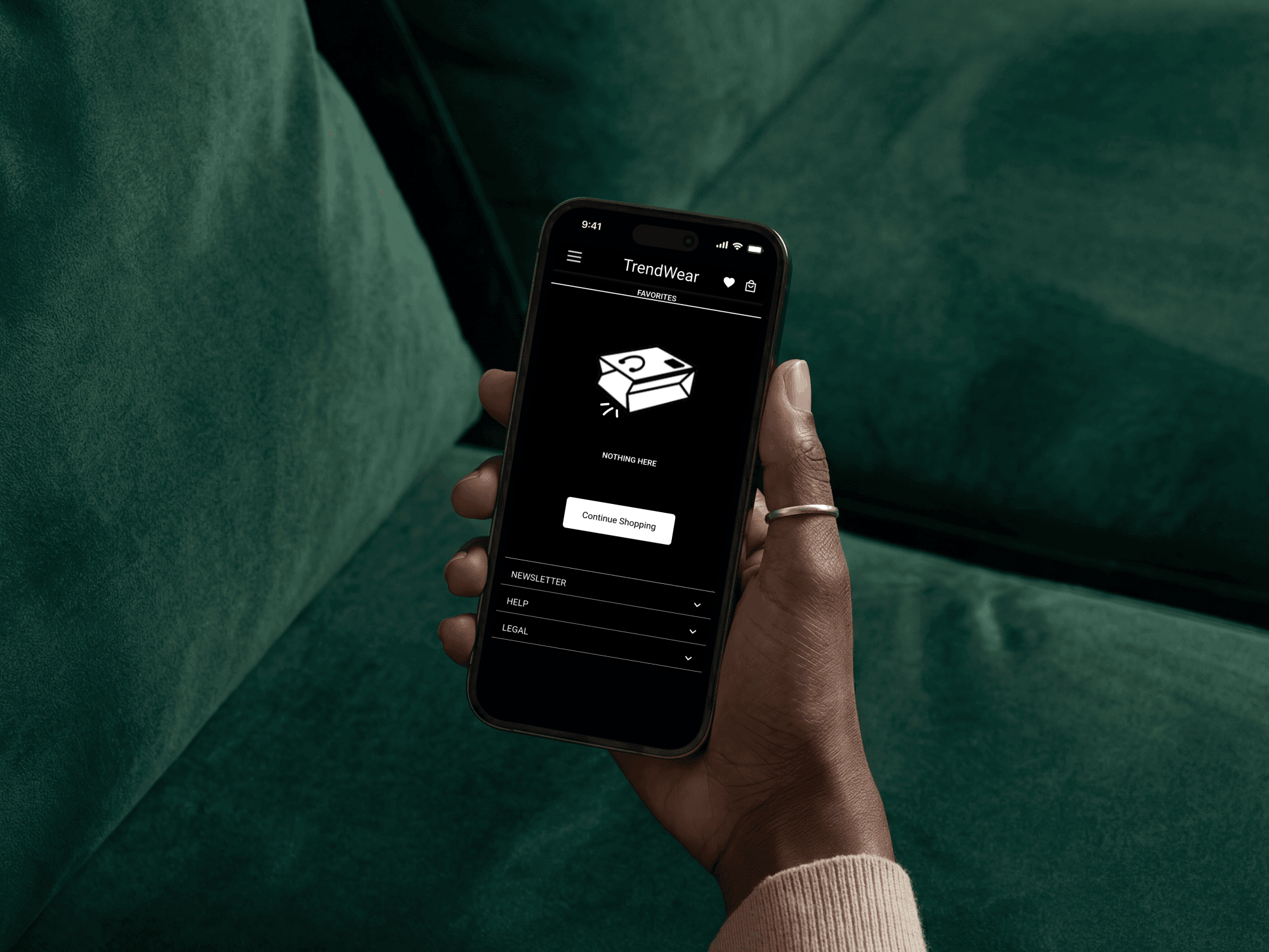 Trend Wear app mockup